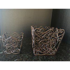 Southern Living at Home, Scrolled Rosedale Baskets (Small and Large)